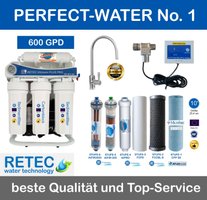 Osmoseanlage 600 GPD Perfect Water No. 1 Ultimate PLUS PRO PROFI EDITION 2016 direct flow